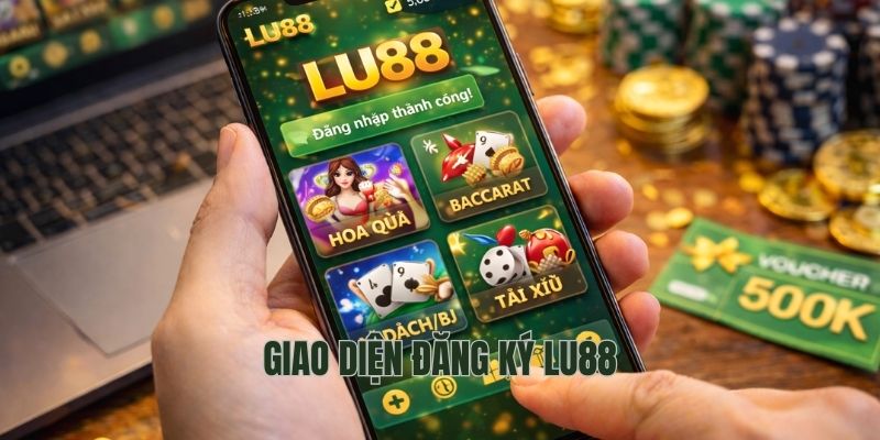 Giao diện đăng ký LU88