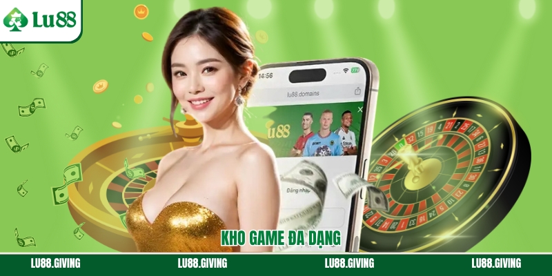 Lu88 sở hữu kho game đa dạng với hơn 999+ sản phẩm